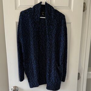 Forever 21 Black and Blue Knit Cardigan